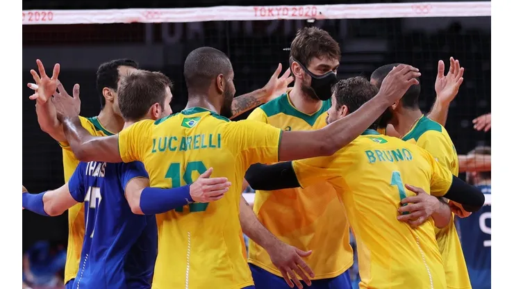 O time brasileiro masculino, durante as Olimpíadas de Tóquio. (Foto: Getty Images)