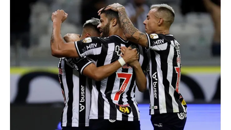 Jogadores do Atlético-MG comemoram gol pela Copa Libertadores (Foto: Getty Images)
