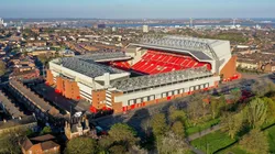 Vista do Anfield Road, em Liverpool (Getty Images)