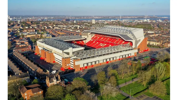 Vista do Anfield Road, em Liverpool (Getty Images)