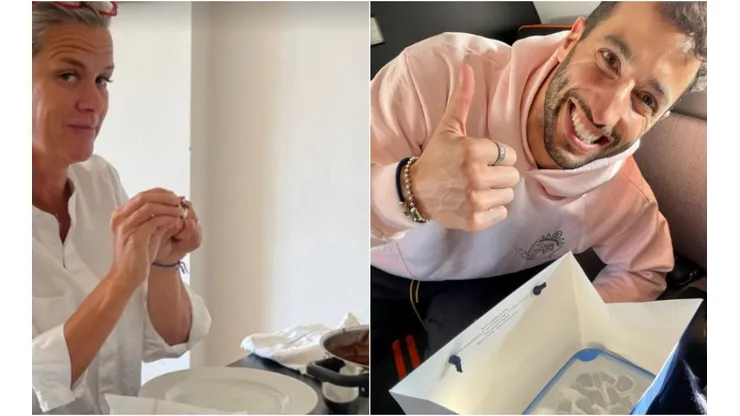 Mariana Becker enviou brigadeiros ao piloto Daniel Ricciardo