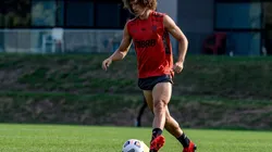 David Luiz realizou 40 km de distância total e 2 km de distância de alta intensidade | Crédito: Marcelo Cortes / CRF