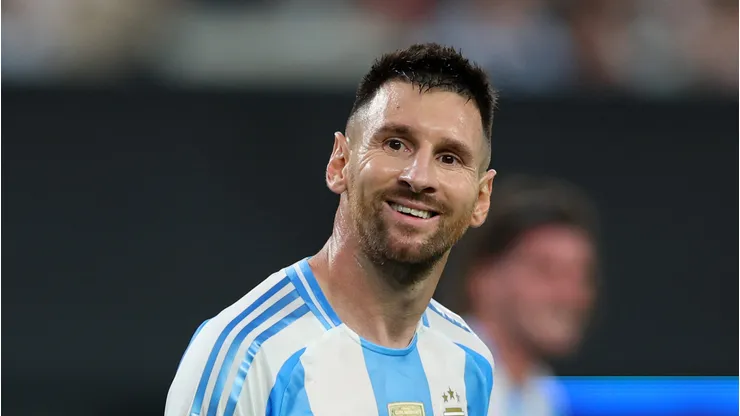 Messi em partida da Copa América 2024 entre Argentina x Canadá (Foto: Elsa/Getty Images)