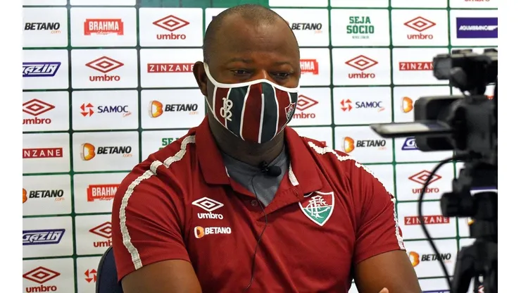 Marcão analisou o empate contra o Cuiabá em entrevista coletiva (Foto: MAILSON SANTANA/FLUMINENSE FC)