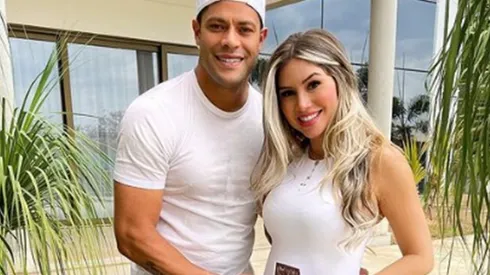 Hulk e Camila Sousa, sua esposa