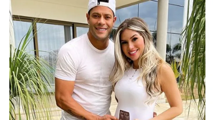 Hulk e Camila Sousa, sua esposa