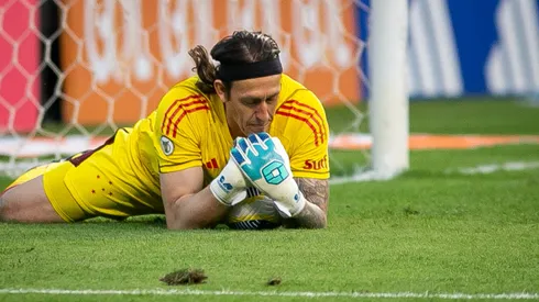 Cássio jogador do Cruzeiro durante partida contra o Bragantino no estadio Independencia pelo campeonato Brasileiro A 2024.