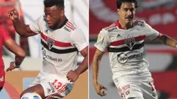 Luan e Gabriel Neves: 'dor de cabeça boa' para Crespo no Tricolor (Fotos: Rubens Chiri / saopaulofc.net / Divulgação)