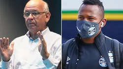 Bolzan explicou a situação do colombiano (Fotos: Luciano Amoretti/Grêmio/Divulgação e Lucas Uebel/Grêmio/Divulgação)