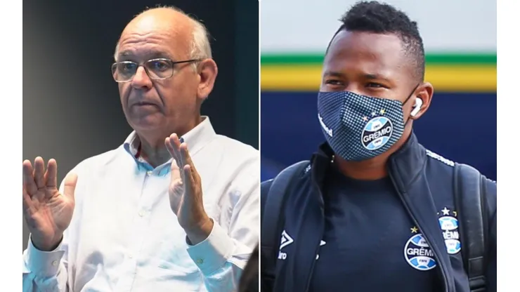 Bolzan explicou a situação do colombiano (Fotos: Luciano Amoretti/Grêmio/Divulgação e Lucas Uebel/Grêmio/Divulgação)