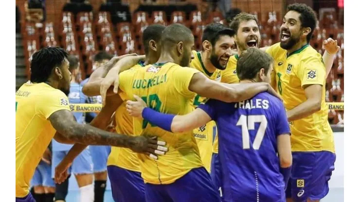 A equipe brasileira. (Foto: Reprodução Instagram CBV)