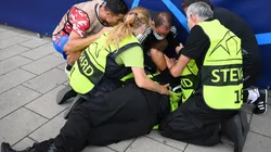 Cristiano Ronaldo ajudou a socorrer brasileira que levou bolada