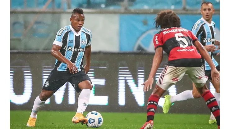 Campaz: mais uma vez não foi utilizado (Foto: Lucas Uebel/Grêmio/Divulgação)