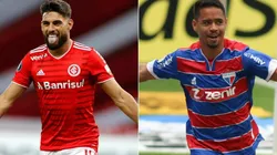 Internacional e Fortaleza se enfrentam neste domingo (Foto: Getty Images e Fernando Moreno/AGIF)