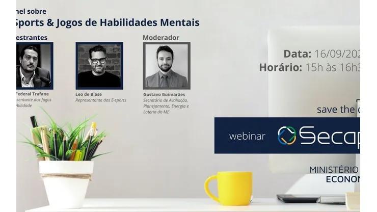 A presença da comunidade do poker é importante na webinar (Foto: Divulgação SECAP)