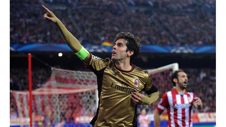 Kaká foi o último jogador a marcar um gol pelo Milan na Champions League (Foto: Getty Images)