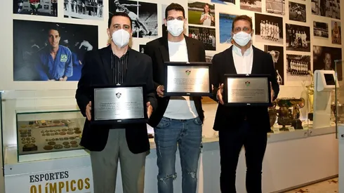 Nino foi homenageado pelo Fluminense por ter se tornado o primeiro atleta da equipe a conquistar uma medalha em Jogos Olímpicos (Foto: Mailson Santana/FFC)