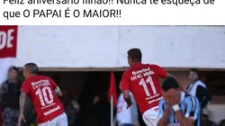 Meme criado por torcedor após post do Inter parabenizando o Grêmio