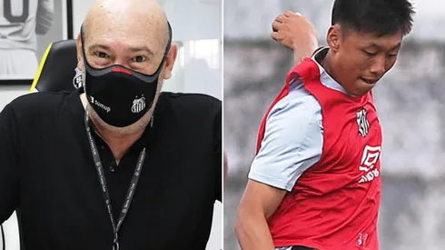 O presidente explicou o contrato com o chinês (Fotos: Pedro Ernesto Guerra Azevedo/Santos FC/Divulgação)