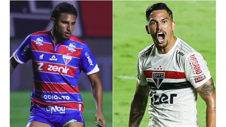 Fortaleza e São Paulo se enfrentam nesta quarta-feira (Foto: Marcello Zambrana/AGIF e Getty Images)