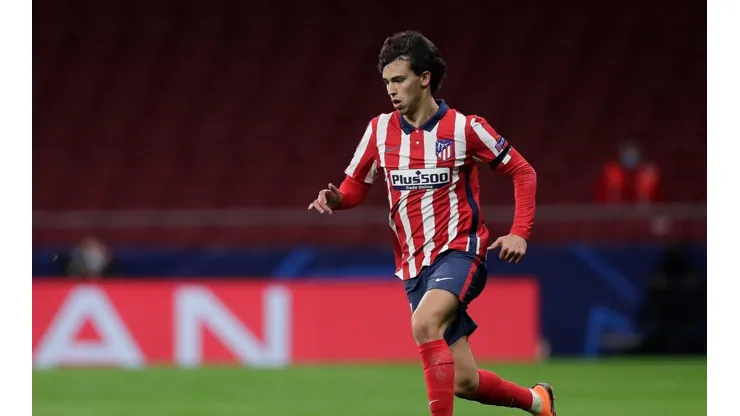 João Félix durante jogo com a camisa do Atlético de Madrid (Getty Images)