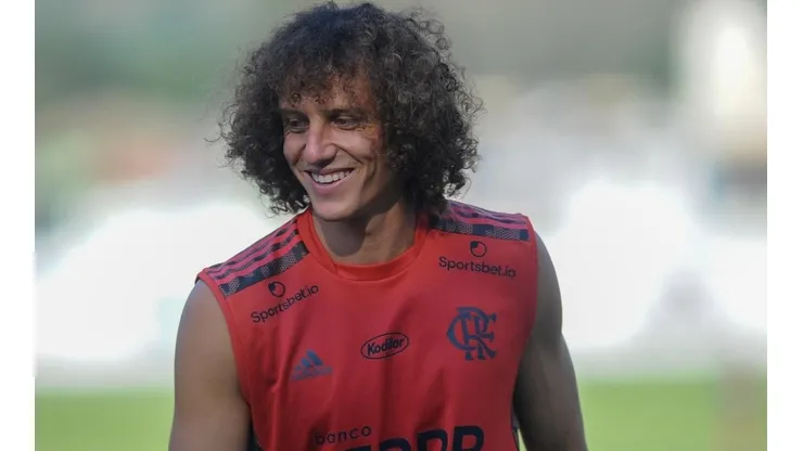 David Luiz já participou de atividade no Ninho do Urubu (Flamengo/Reprodução)