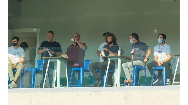 David Luiz acompanhou a partida entre Flamengo e Palmeiras | Crédito: Marcello Zambrana/AGIF