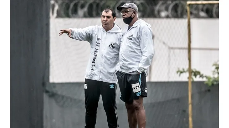 Fábio Carille fez sua estreia sob o comando do Santos no último sábado (11)