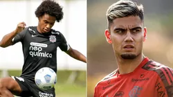 Willian e Andreas Pereira: corintiano foi barrado pela Anvisa (Twitter/Reprodução)