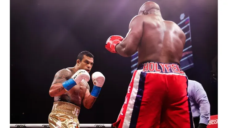 Diferença de idade entre Belfort e Holyfield foi o que gerou incomodo por parte de alguns internautas | Crédito: Divulgação Triller Fight Club