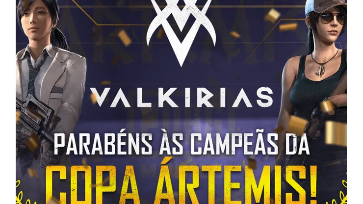 Valkirias eSports é a grande campeã da Copa Ártemis de PUBG Mobile