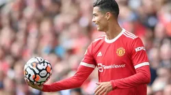 Cristiano Ronaldo, do Manchester United, em jogo contra o Newcastle