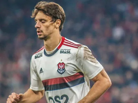 Rodrigo Caio faz primeiro treino junto com o restante do time do Flamengo