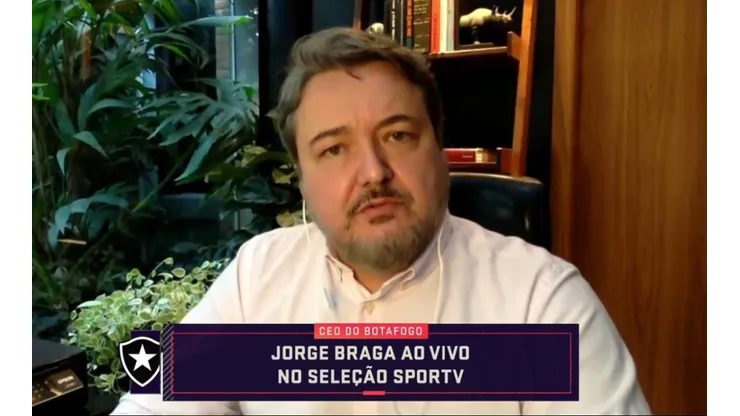 CEO do Botafogo, Jorge Braga falou sobre a situação financeira do clube (Foto: Reprodução)