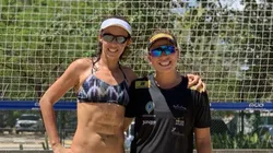 Talita e Rebecca, no primeiro trabalho realizado juntas, em Fortaleza. (Foto: Reprodução Redes sociais)