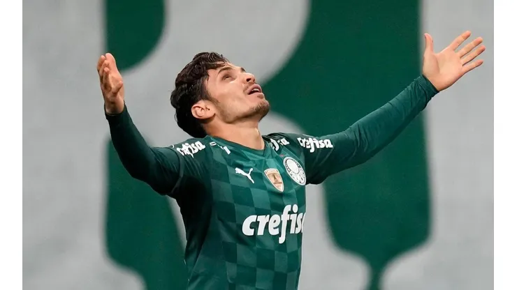 Raphael Veiga festeja gol contra o São Paulo. (Foto: Getty Images)