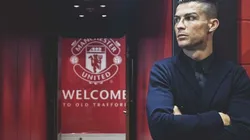 Cristiano Ronaldo posa em retorno ao Manchester United (Twitter/Reprodução)
