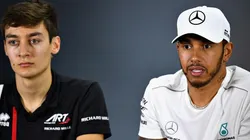 Registro de Russell e Hamilton feito em 2018. (Foto: Getty Images)