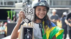 Rayssa Leal, quando venceu o SLS. (Foto: Reprodução Instagram CBSk)