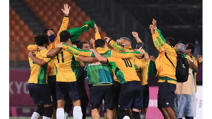 Brasil nunca experimentou derro ta no futebol de 5 | Crédito:Getty Images