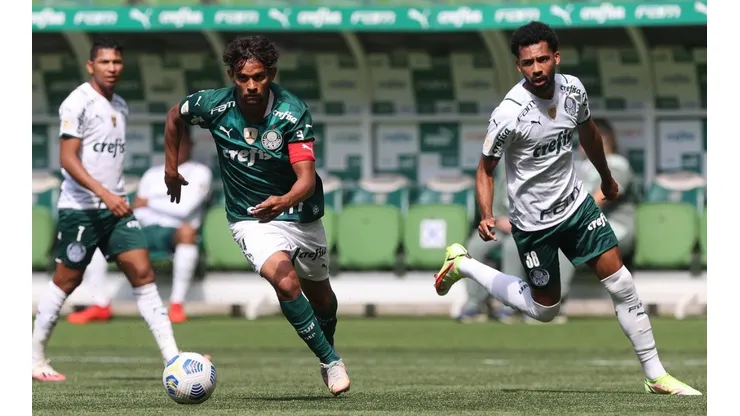 Com semana livre de jogos, Palmeiras simula partida oficial no Allianz Parque até com uniforme de jogo. (Foto: Twitter Palmeiras)