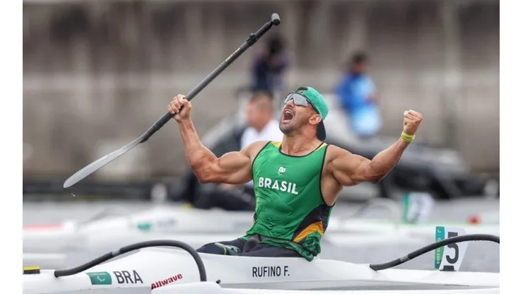 Fernando Rufino é o campeão da categoria VL2 da canoagem nos Jogos Paralímpicos de Tóquio 2020 (Foto: Miriam Jeske/CPB)