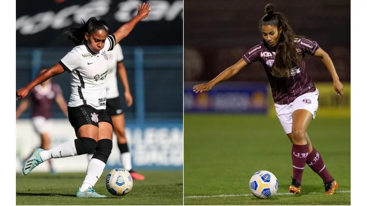 Corinthians X Ferroviária decidem a vaga na etapa final do Brasileirão Feminino na Arena Barueri. (Fotos: Reproduções redes sociais)