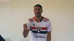 Calleri: "São Paulo é o lugar onde mais gostaram de mim". (Foto: SPFCTV)