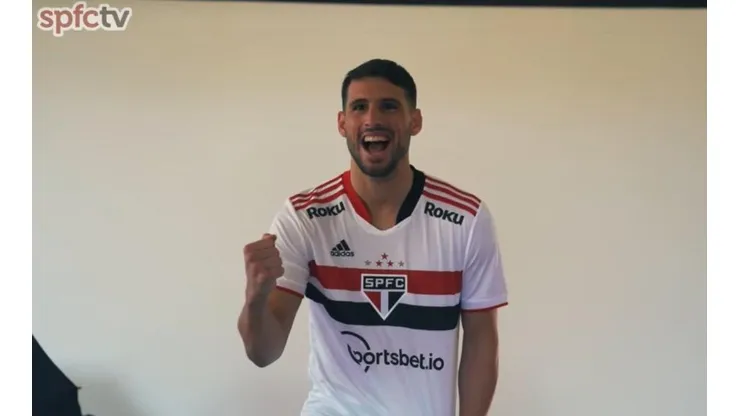 Calleri: "São Paulo é o lugar onde mais gostaram de mim". (Foto: SPFCTV)
