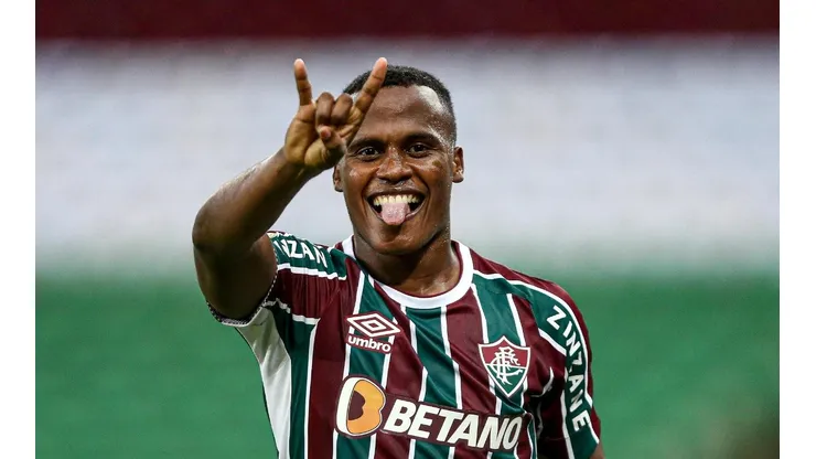 Arias: marcou no empate com o Juventude (FOTO: LUCAS MERÇON / FLUMINENSE F.C. / DIVULGAÇÃO)