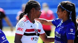 Na foto, Formiga, que reestreou pelo SPFC nesta quarta. (Foto: Reprodução redes sociais Paulistão Feminino)
