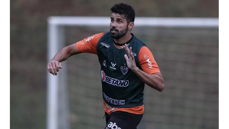 Diego Costa: preparação especial no Galo (Foto: Pedro Souza / Atlético / Divulgação)