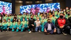 Atletas paulistas que estiveram nos Jogos Olímpicos de Tóquio foram homenageados pelo governador João Doria (Foto: Divulgação/CBSk)