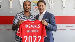 O anuncio do novo reforço foi feito na manhã desta terça-feira | Crédito: Divulgação Benfica
